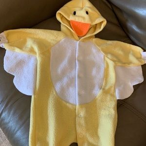 Very Cute Halloween DUCK Baby Costume Infant Yellow One Piece Size 0-6M